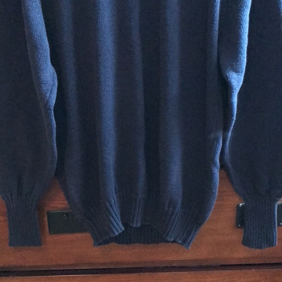 Mens Izod Club American Golf Blue 100% Egyptian Cotton Knit Sweater, Size Small - Picture 7 of 11